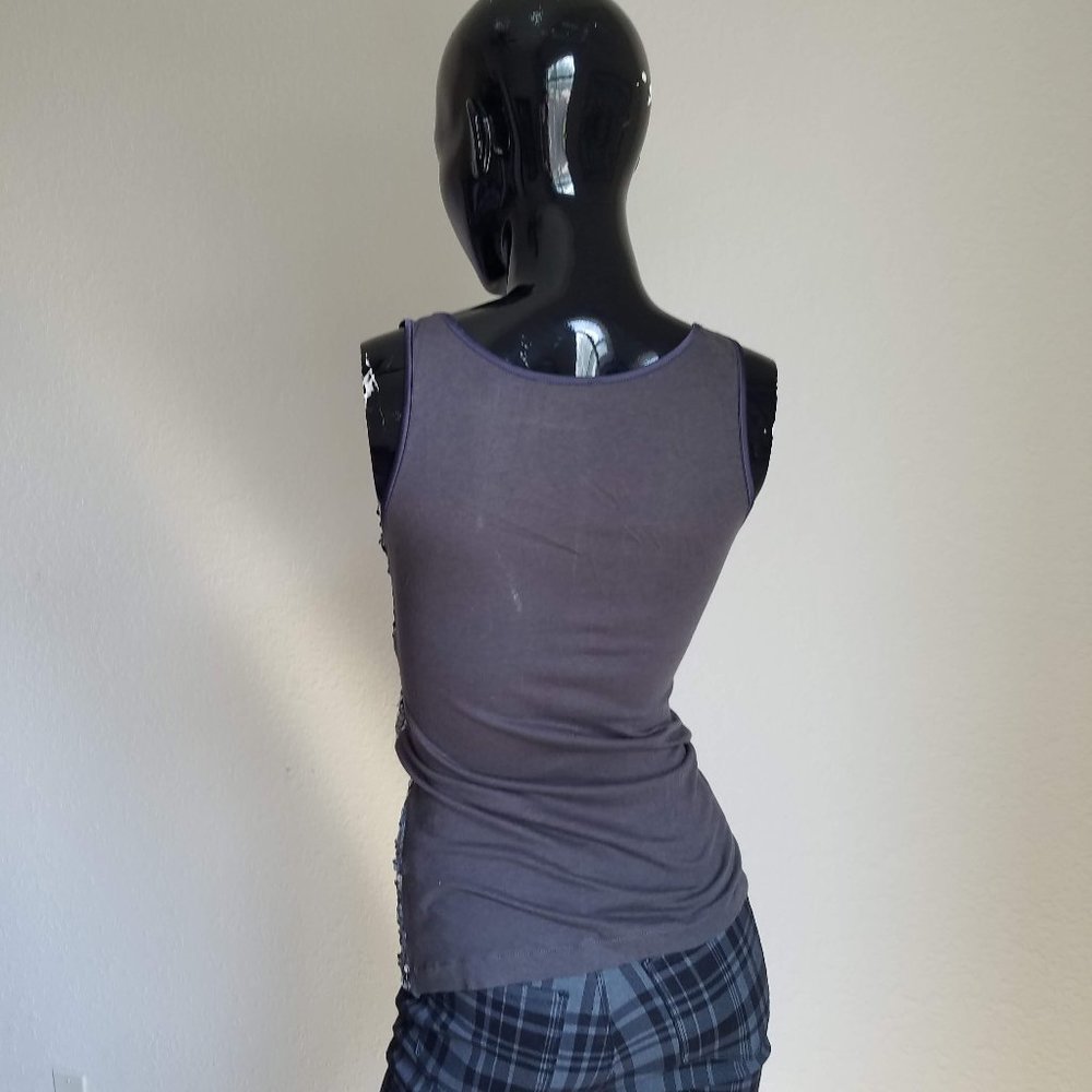 Express Sequine Gray Top - image 4